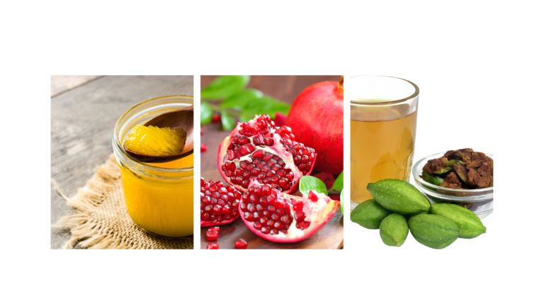 Pomegranate, Ghee, and Triphala