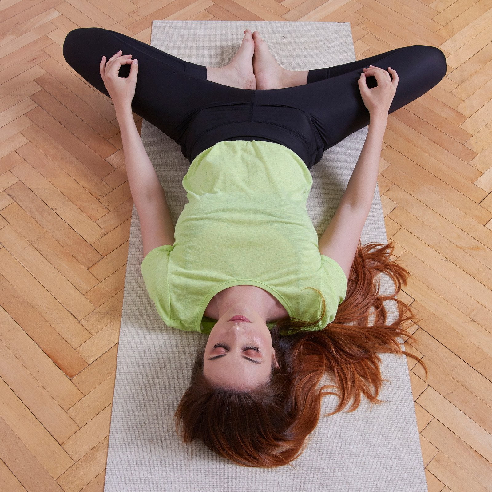 Reclined Bound Angle Yoga Pose for Vaginal Tightening