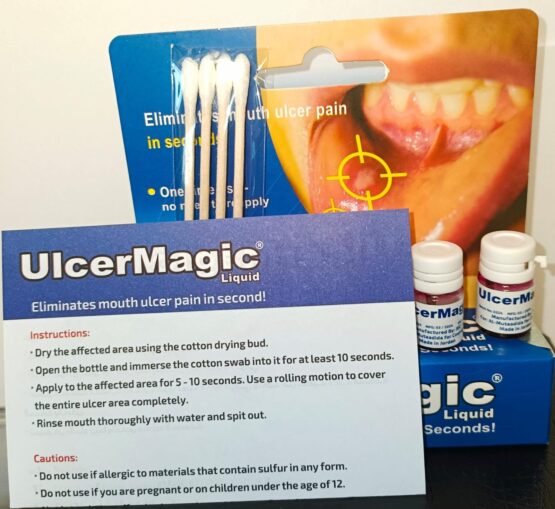 UlcerMagic Liquid pack contents and instructions